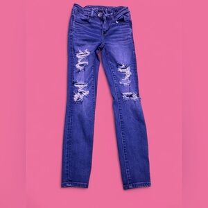 American Eagle Outfitters Blue Skinny Jeans